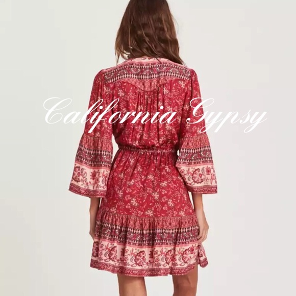 LAST ONE Floral Lantern Sleeve Mini Dress - Picture 11 of 15